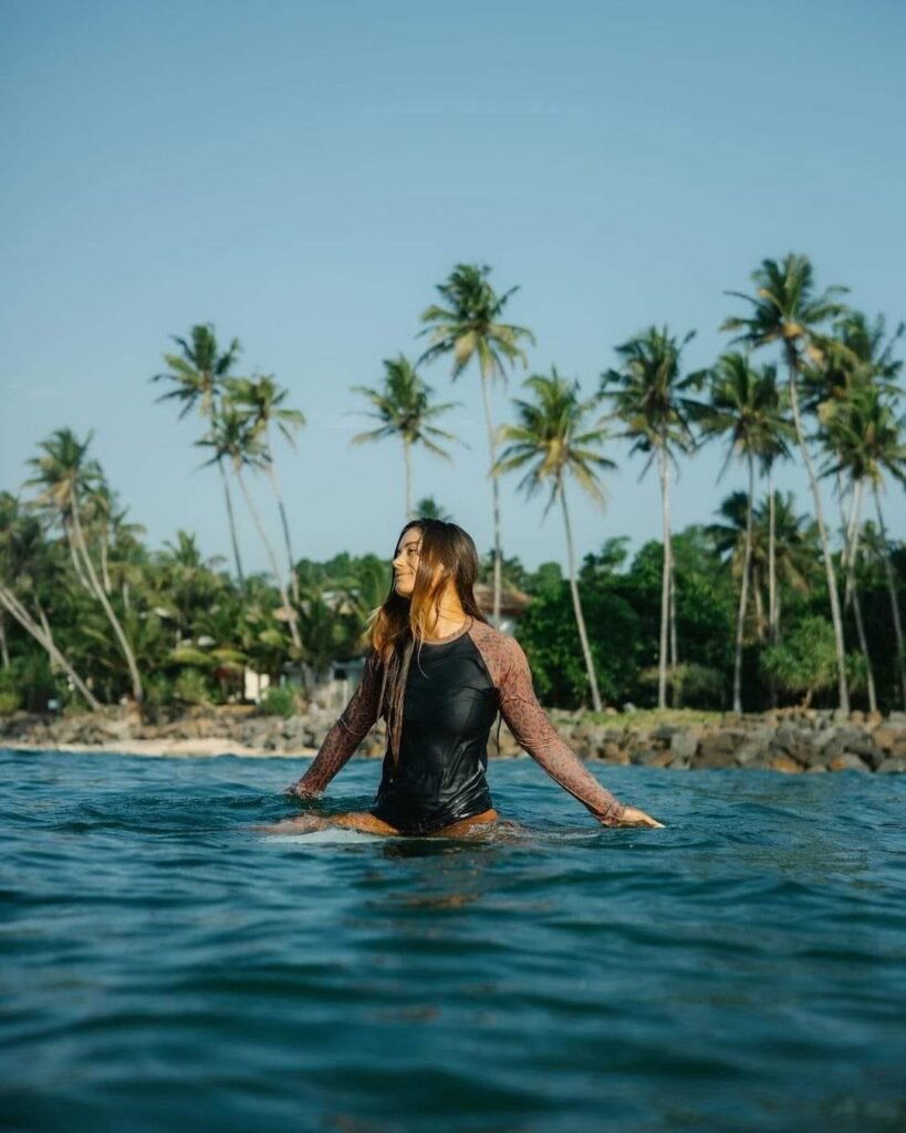 Surfing in Mirissa
