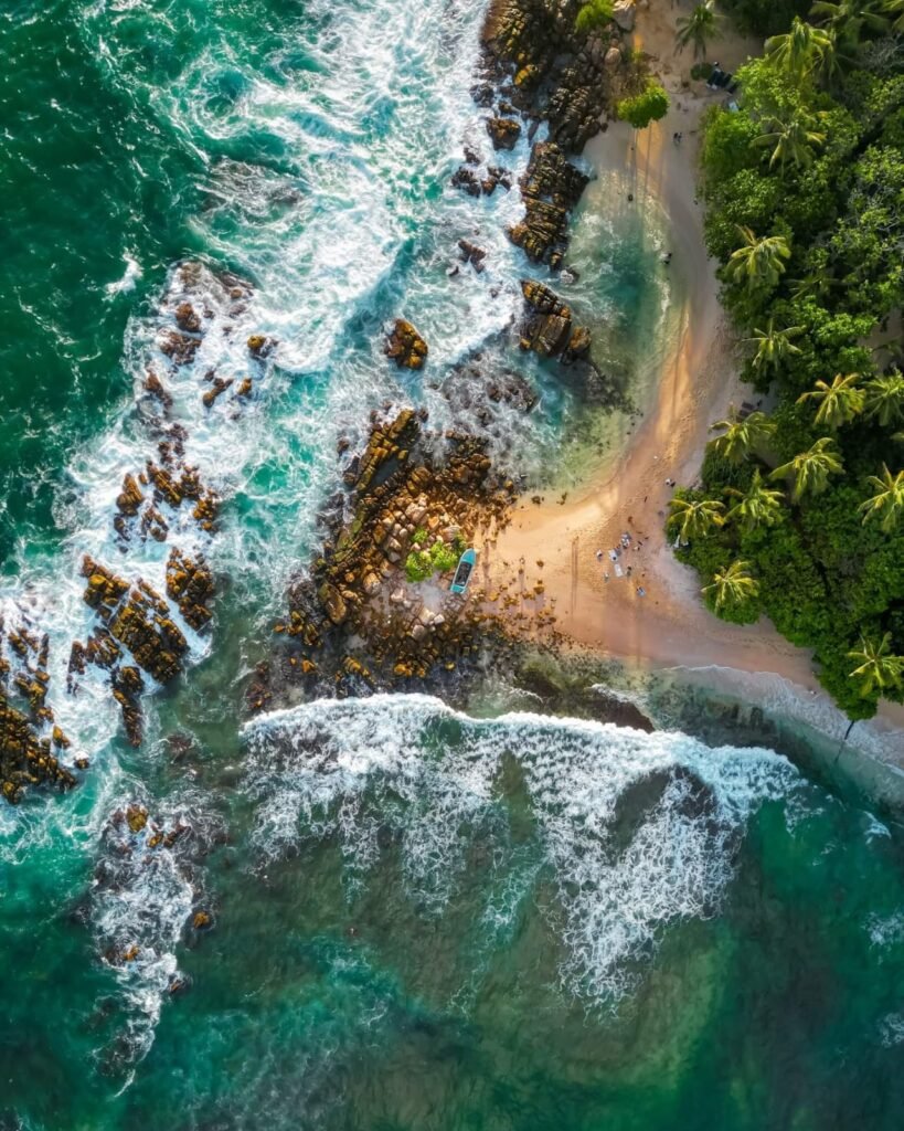 Drone view Coconut Tree Hill